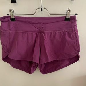 lululemon speed up mid rise short 2.5” purple